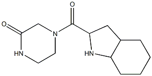 4-(octahydro-1H-indol-2-ylcarbonyl)piperazin-2-one Structure