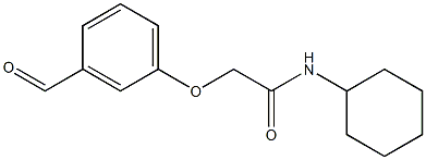 N-cyclohexyl-2-(3-formylphenoxy)acetamide Structure