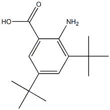 2-amino-3,5-ditert-butylbenzoic acid Structure