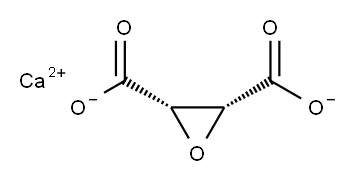 (2S,3R)-2,3-Oxiranedicarboxylic acid calcium salt Structure