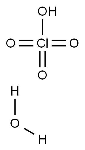 Hydrogen perchlorate monohydrate Structure