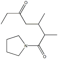 1-(1-Pyrrolidinyl)-2,3-dimethyl-1,5-heptanedione Structure