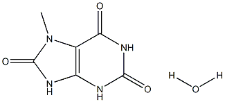 7-Methyluric acid monohydrate Structure