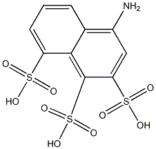 4-Amino-1,2,8-naphthalenetrisulfonic acid Structure