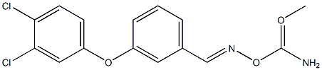 3-(3,4-DICHLOROPHENOXY)BENZALDEHYDE-O-METHYLCARBAMOYLOXIME Structure