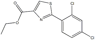 2-(2,4-DICHLOROPHENYL)THIAZOLE-4-CARBOXYLIC ACID ETHYL ESTER Structure