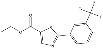 2-(3-TRIFLUOROMETHYL-PHENYL)-THIAZOLE-5-CARBOXYLIC ACID ETHYL ESTER Structure