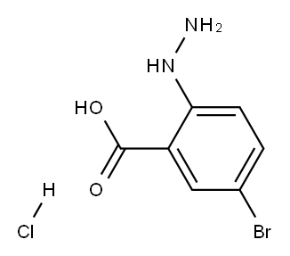 5-BROMO-2-HYDRAZINOBENZOIC ACID hydrochloride Structure