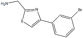 [4-(3-bromophenyl)-1,3-thiazol-2-yl]methanamine Structure