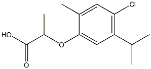 2-(4-chloro-5-isopropyl-2-methylphenoxy)propanoic acid Structure