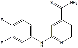 2-[(3,4-difluorophenyl)amino]pyridine-4-carbothioamide Structure