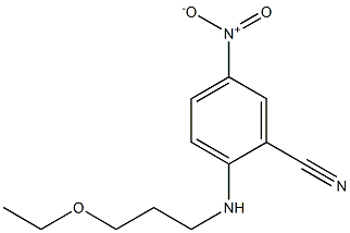 2-[(3-ethoxypropyl)amino]-5-nitrobenzonitrile Structure