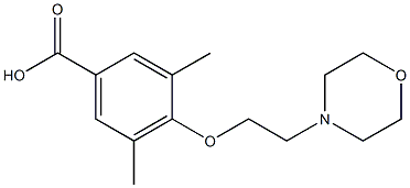 3,5-dimethyl-4-[2-(morpholin-4-yl)ethoxy]benzoic acid Structure