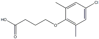4-(4-chloro-2,6-dimethylphenoxy)butanoic acid Structure