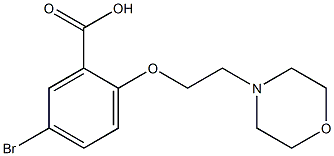 5-bromo-2-[2-(morpholin-4-yl)ethoxy]benzoic acid Structure