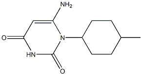 6-amino-1-(4-methylcyclohexyl)-1,2,3,4-tetrahydropyrimidine-2,4-dione Structure