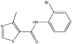 N-(2-bromophenyl)-4-methyl-1,3-thiazole-5-carboxamide Structure