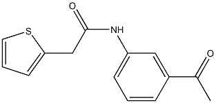 N-(3-acetylphenyl)-2-thien-2-ylacetamide Structure