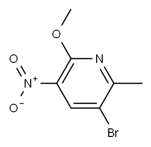 3-Bromo-6-methoxy-2-methyl-5-nitropyridine ,99% Structure