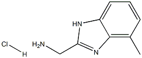 (4-methyl-1H-benzimidazol-2-yl)methylamine hydrochloride Structure
