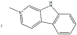 2-Methyl-9H-pyrido[3,4-b]indol-2-ium iodide Structure