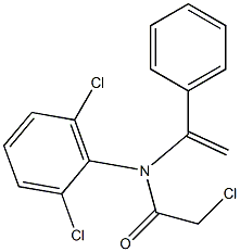 N-[1-(Phenyl)vinyl]-N-(2,6-dichlorophenyl)-2-chloroacetamide Structure