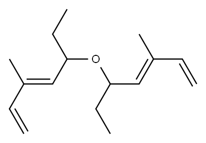 Ethyl(3-methyl-2,4-pentadienyl) ether Structure