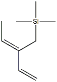 (3Z)-3-[(Trimethylsilyl)methyl]-1,3-pentadiene Structure
