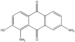 2-Hydroxy-1,7-diaminoanthraquinone Structure