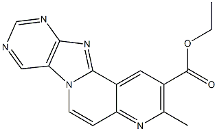 3-Methyl-4,6a,8,10,11-pentaaza-6aH-benzo[a]fluorene-2-carboxylic acid ethyl ester Structure