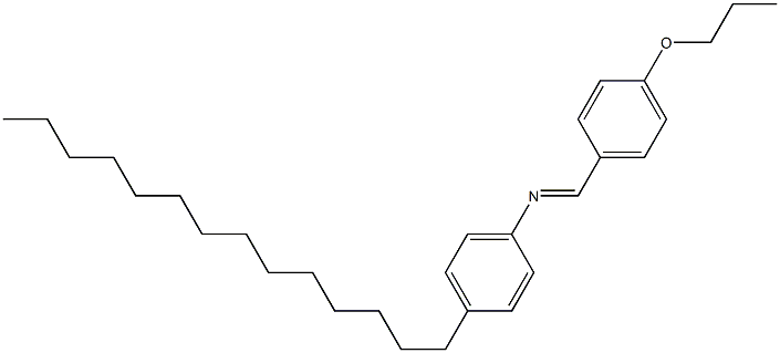 N-(4-Propoxybenzylidene)-4-tetradecylaniline Structure