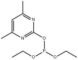 Phosphorous acid, 4,6-dimethyl-2-pyrimidinyl diethyl ester Structure