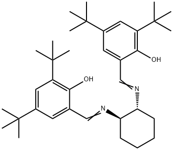 Phenol, 2,2'-[(1R,2R)-1,2-cyclohexanediylbis(nitrilomethylidyne)]bis[4,6-bis(1,1-dimethylethyl)- Structure