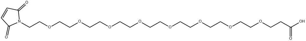 Mal-PEG8-acid Structure
