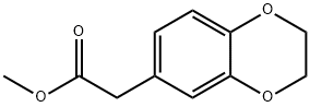 1,4-Benzodioxin-6-acetic acid, 2,3-dihydro-, methyl ester Structure