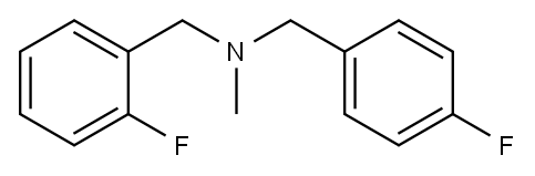 Benzenemethanamine, 2-fluoro-N-[(4-fluorophenyl)methyl]-N-methyl- Structure