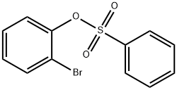 Phenol, 2-bromo-, 1-benzenesulfonate Structure