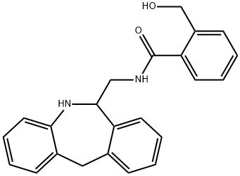 Benzamide, N-[(6,11-dihydro-5H-dibenz[b,e]azepin-6-yl)methyl]-2-(hydroxymethyl)- Structure