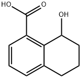 1-Naphthalenecarboxylic acid, 5,6,7,8-tetrahydro-8-hydroxy- Structure
