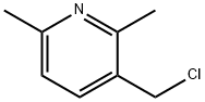 Pyridine, 3-(chloromethyl)-2,6-dimethyl- Structure