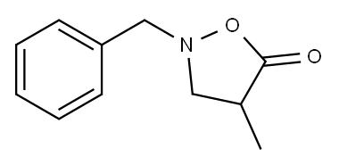 5-Isoxazolidinone, 4-methyl-2-(phenylmethyl)- Structure
