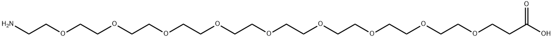 Amino-PEG9-acid Structure