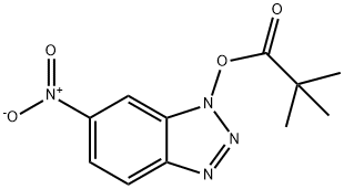Propanoic acid, 2,2-dimethyl-, 6-nitro-1H-benzotriazol-1-yl ester Structure