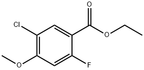 ethyl 5-chloro-2-fluoro-4-methoxybenzoate Structure