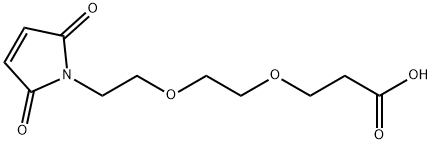 Mal-PEG2-acid Structure