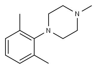 Piperazine, 1-(2,6-dimethylphenyl)-4-methyl- Structure