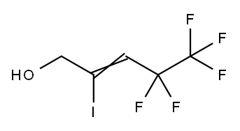 2-Penten-1-ol, 4,4,5,5,5-pentafluoro-2-iodo- Structure