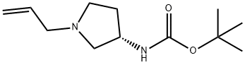Carbamic acid, [1-(2-propenyl)-3-pyrrolidinyl]-, 1,1-dimethylethyl ester, (S)- (9CI) Structure