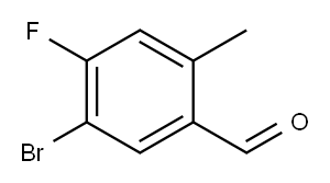 5-bromo-4-fluoro-2-methylbenzaldehyde Structure