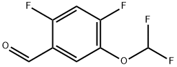 5-(difluoromethoxy)-2,4-difluorobenzaldehyde Structure